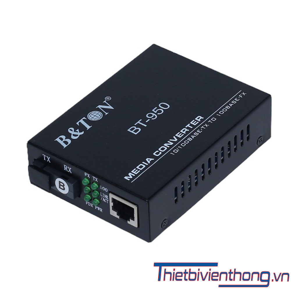 Bộ chuyển đổi quang điện 1 sợi BT-950SM-25AB 100Mbs