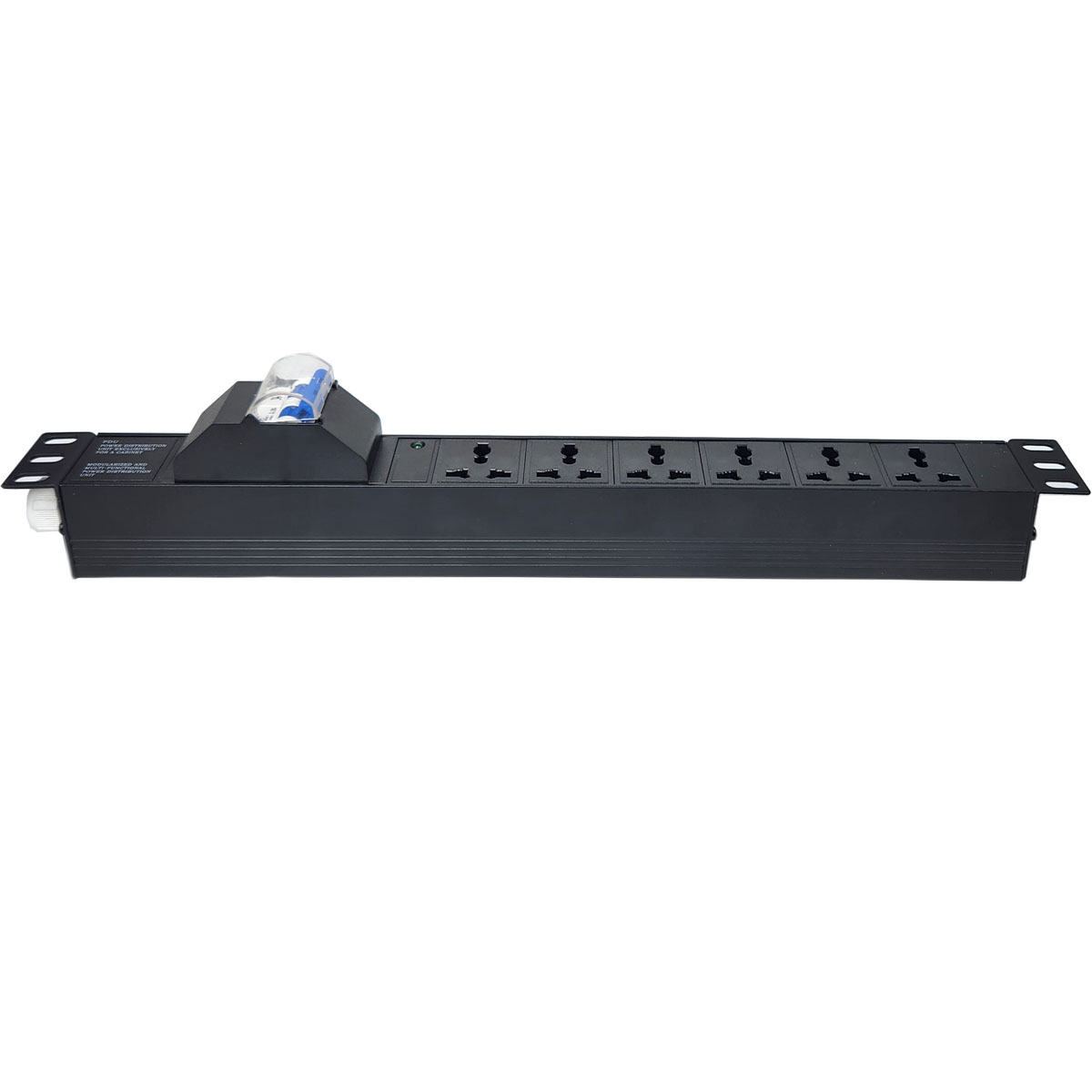 Thanh nguồn PDU 6 ổ cắm 3 chấu có MCB 2P 16A-32A