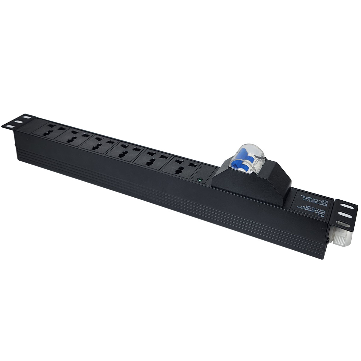 Thanh nguồn PDU 6 ổ cắm 3 chấu có MCB 2P 16A