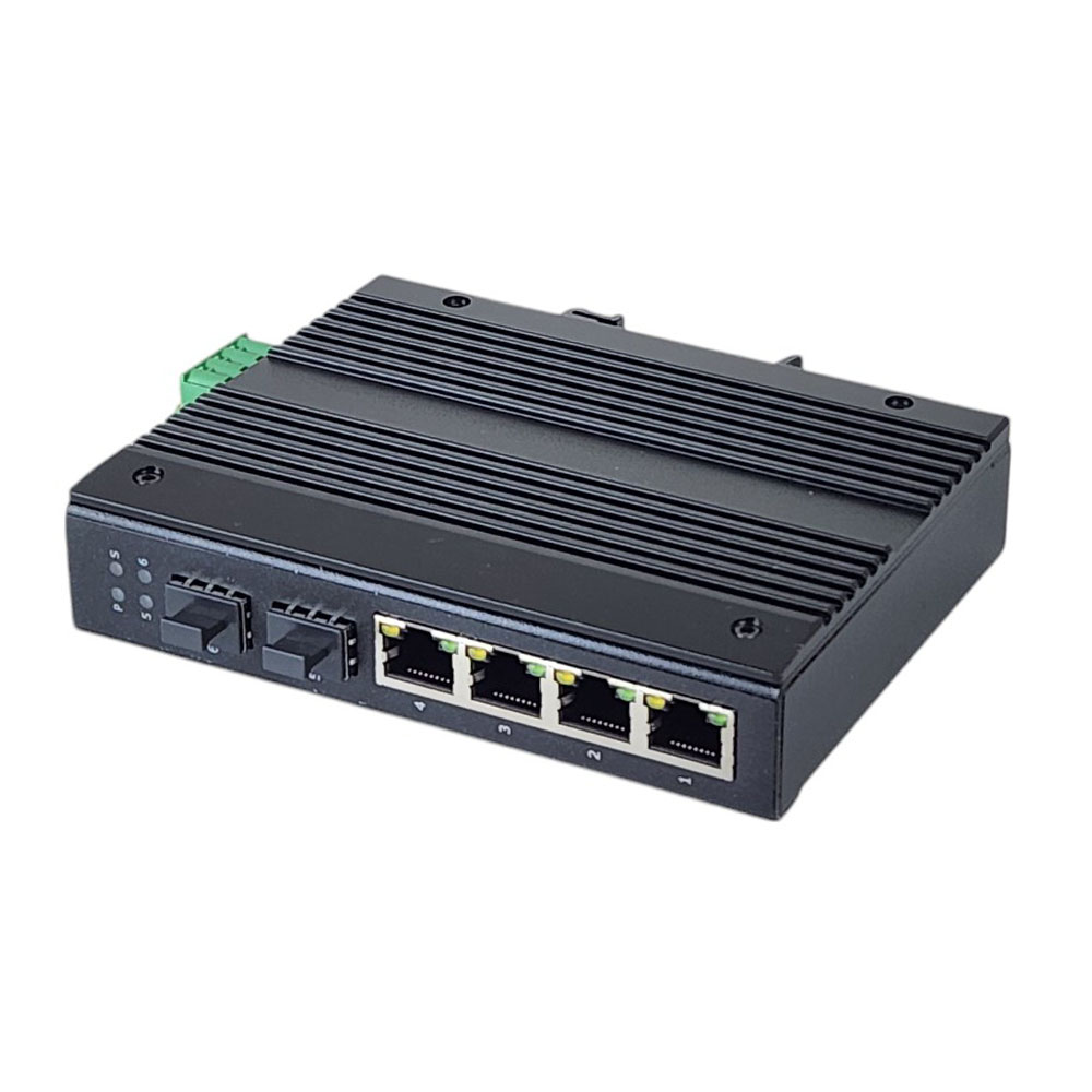 Switch công nghiệp 4 cổng Ethernet + 2 cổng quang IES-GF1204GE-SFP