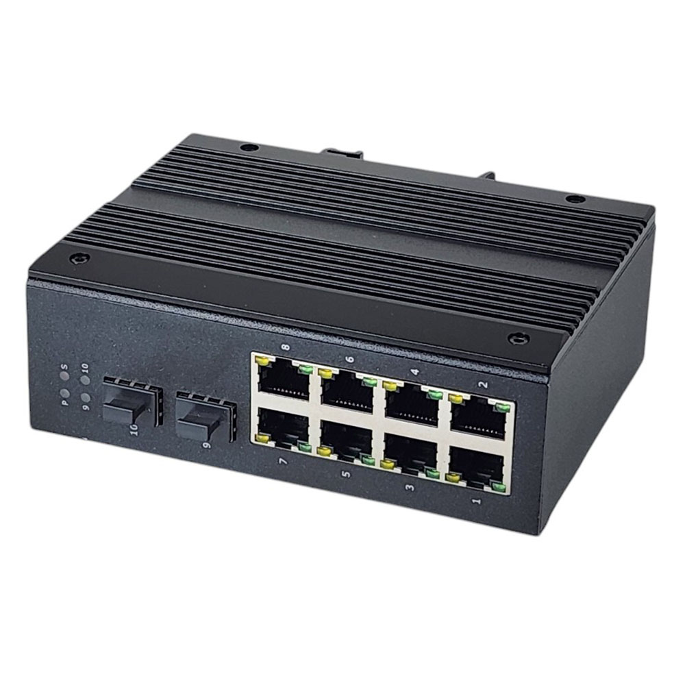 Switch công nghiệp 8 cổng Ethernet + 2 cổng quang IES-GF1208GE-SFP