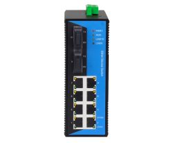 Switch Công Nghiệp 8 Cổng Ethernet + 2 Cổng Quang