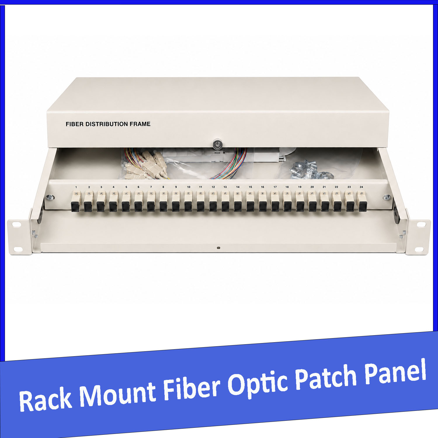 Hộp phối quang ODF 24FO lắp rack multimode SC OM2 OM3 ( 24 sợi , 24 core )