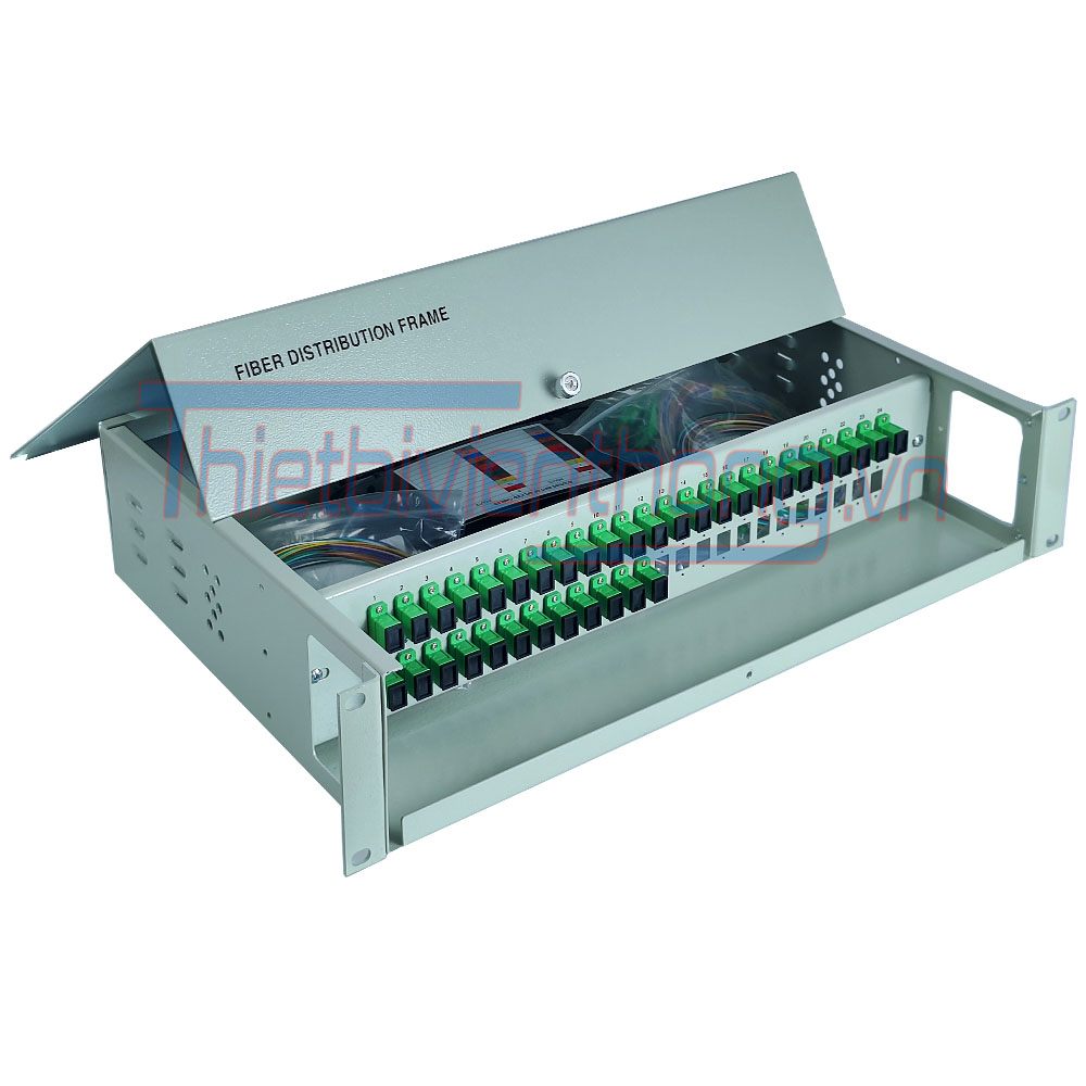 Hộp phối quang ODF 36FO lắp rack chuẩn SCAPC