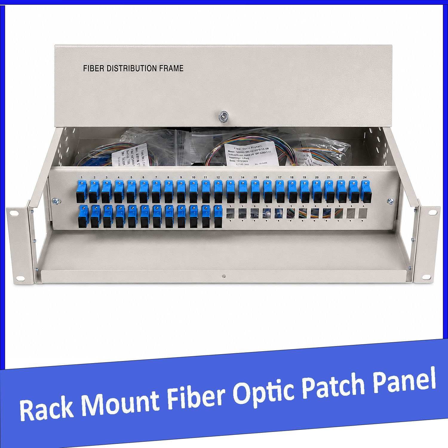 Hộp phối quang ODF 36FO lắp rack chuẩn SC/UPC ( 36 sợi , 36 core )