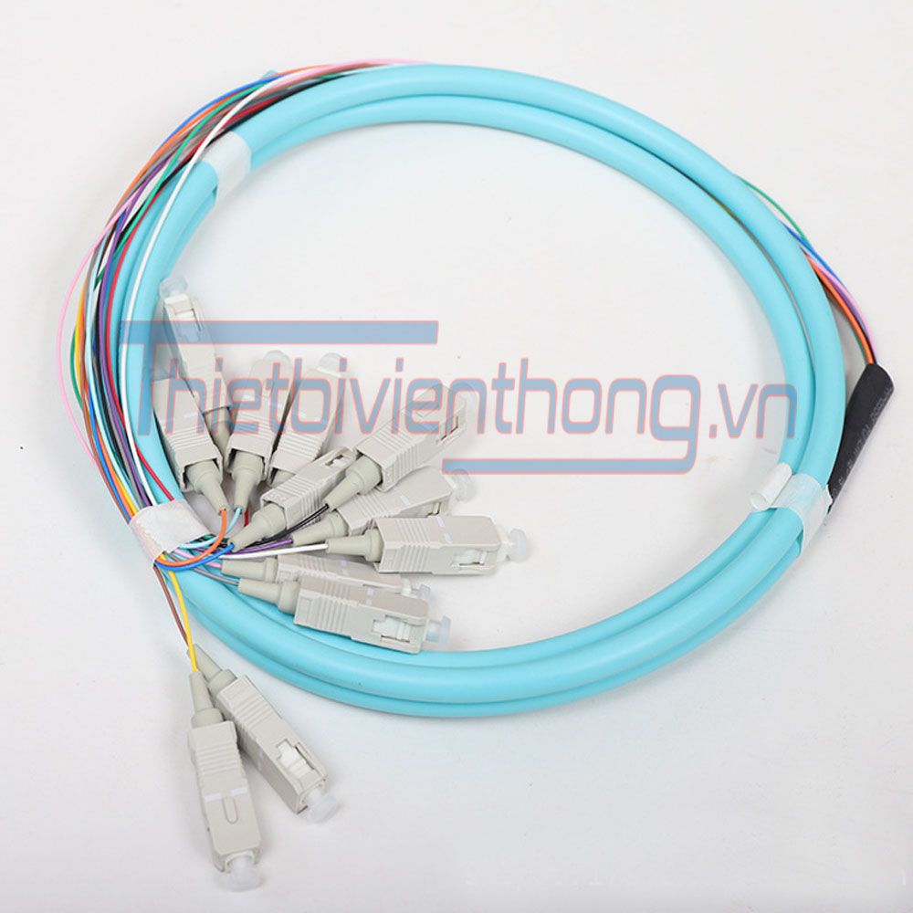 dây hàn quang , dây nối quang Pigtail Multimode SCUPC OM3 -1