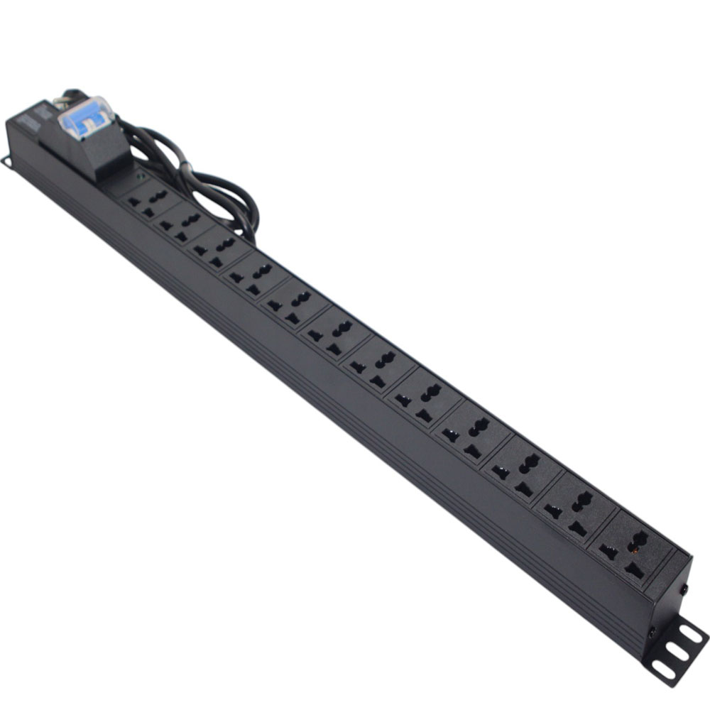 Ổ cắm điện, Thanh nguồn PDU 12 ổ đa dụng có APTOMAT MCB 32A dây dài 1.5M