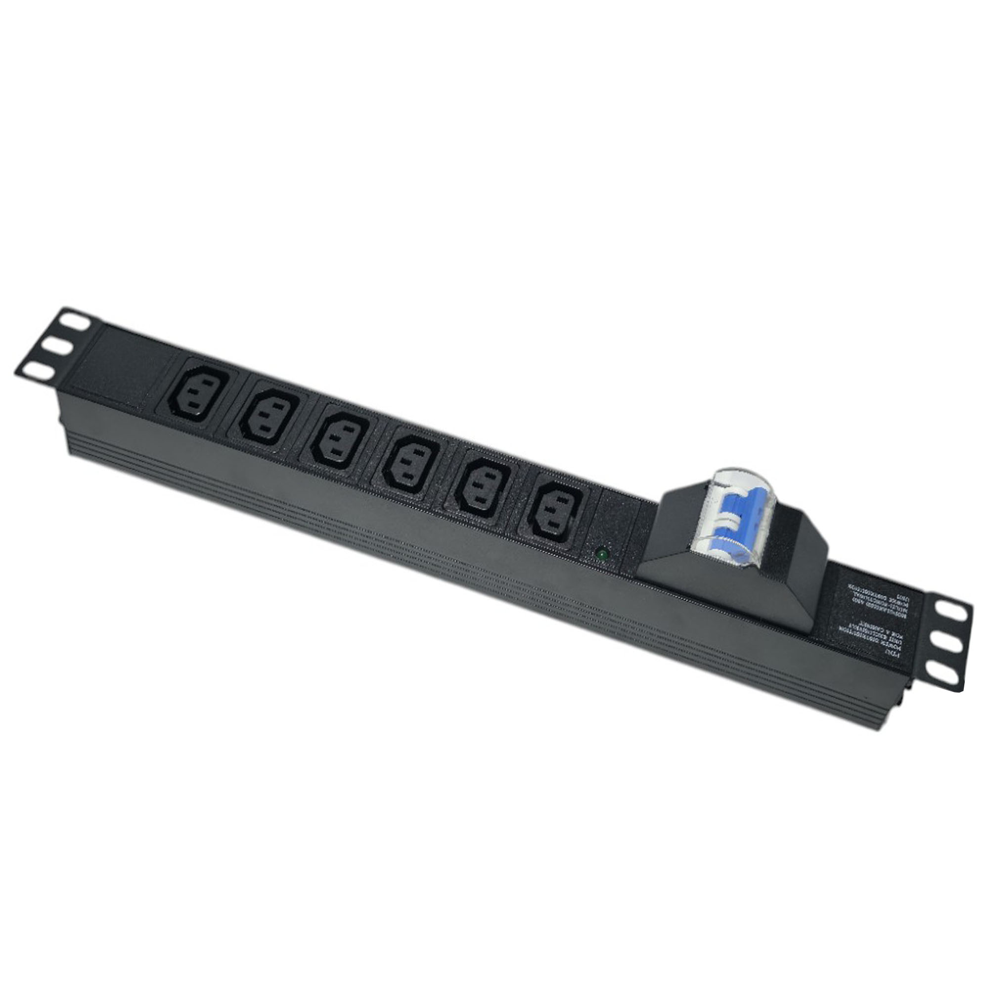 Ổ cắm điện, Thanh nguồn PDU 6 ổ cắm chuẩn C13 có APTOMAT MCB gắn rack 19"