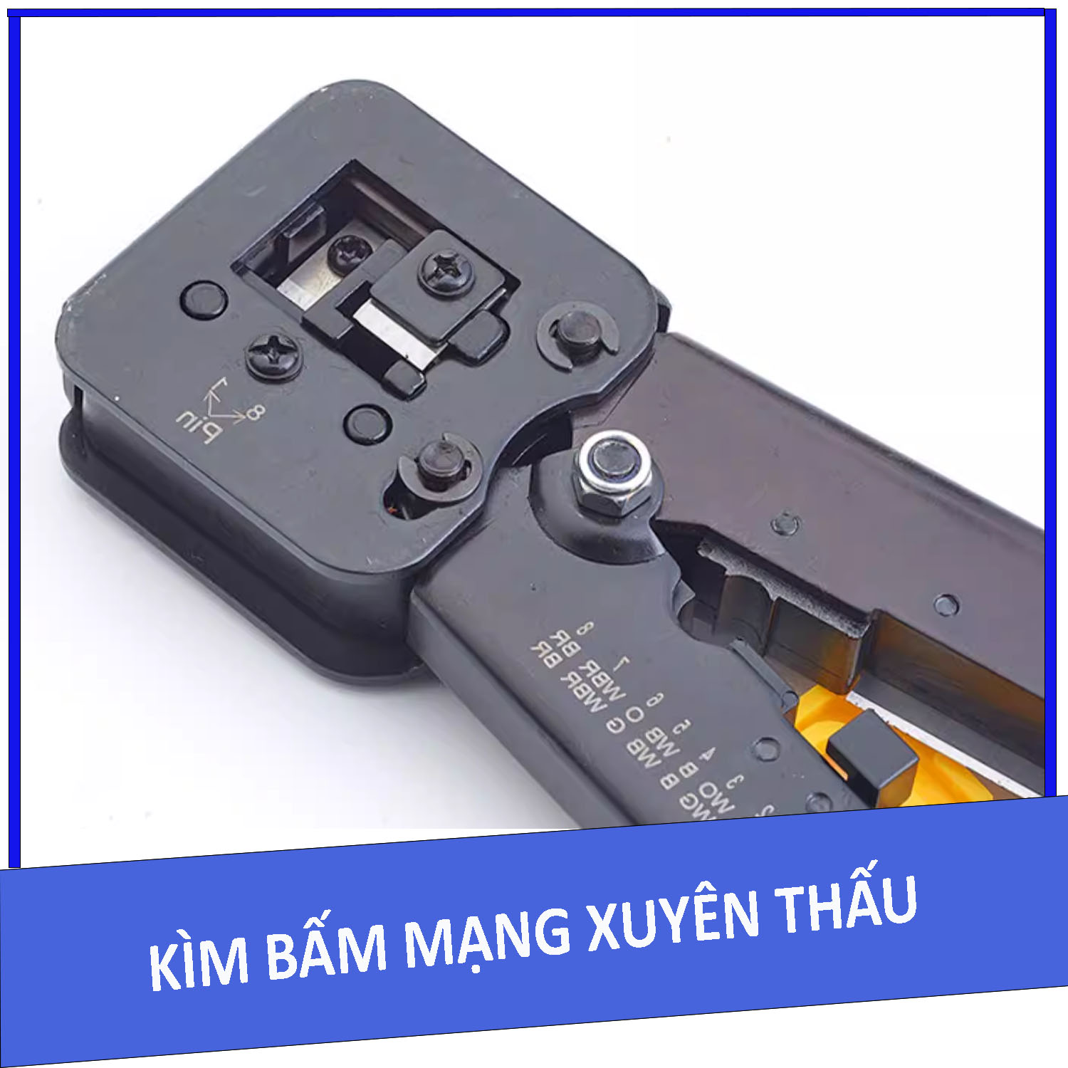 Kềm bấm mạng - Kìm bấm mạng xuyên thấu HS-2186C