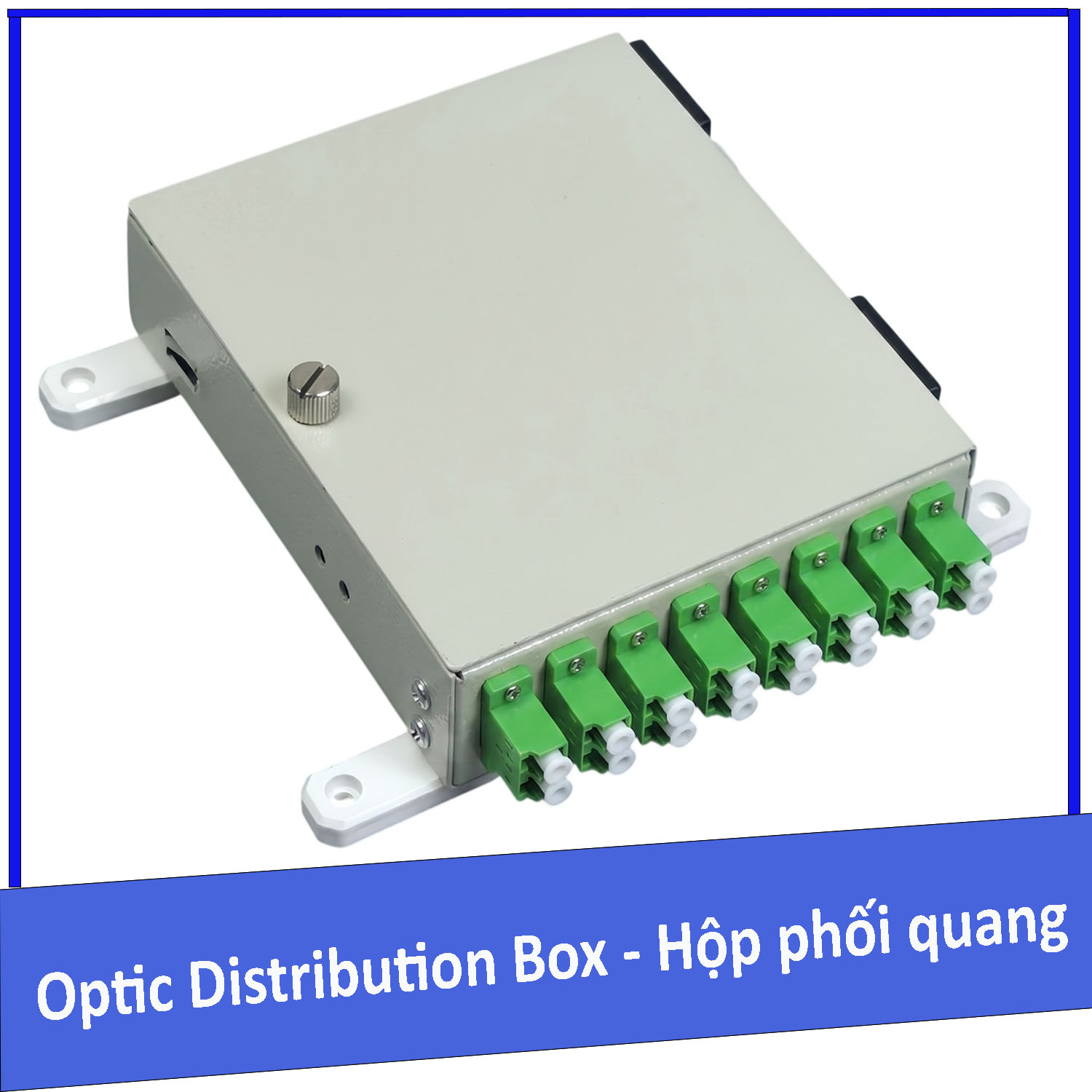 Hộp phối quang ODF 8FO gắn tường bằng thép Singlemode LC/APC ( Mini Box ODF 8FO )