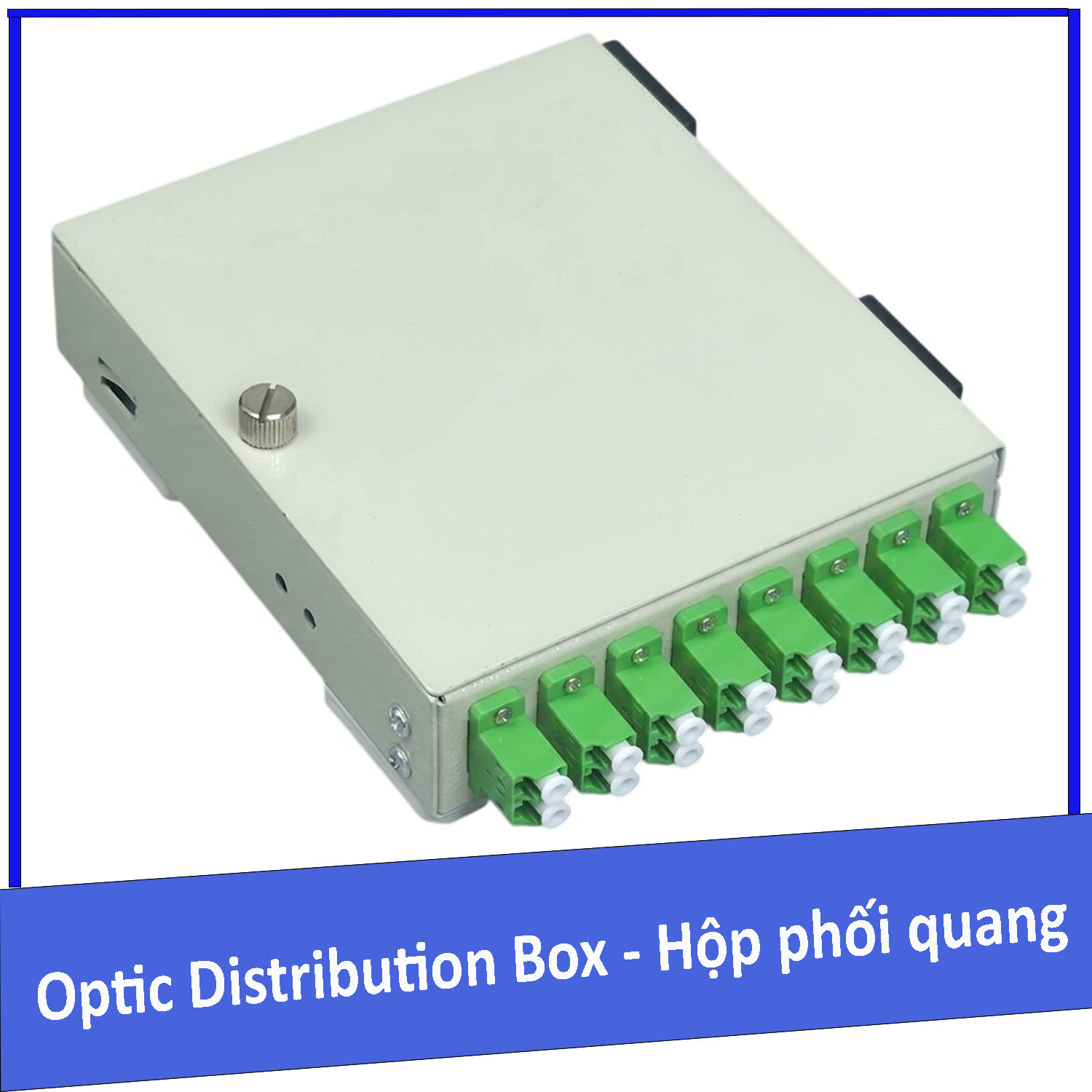 Hộp phối quang ODF 8FO gắn tường bằng thép Singlemode LC/APC