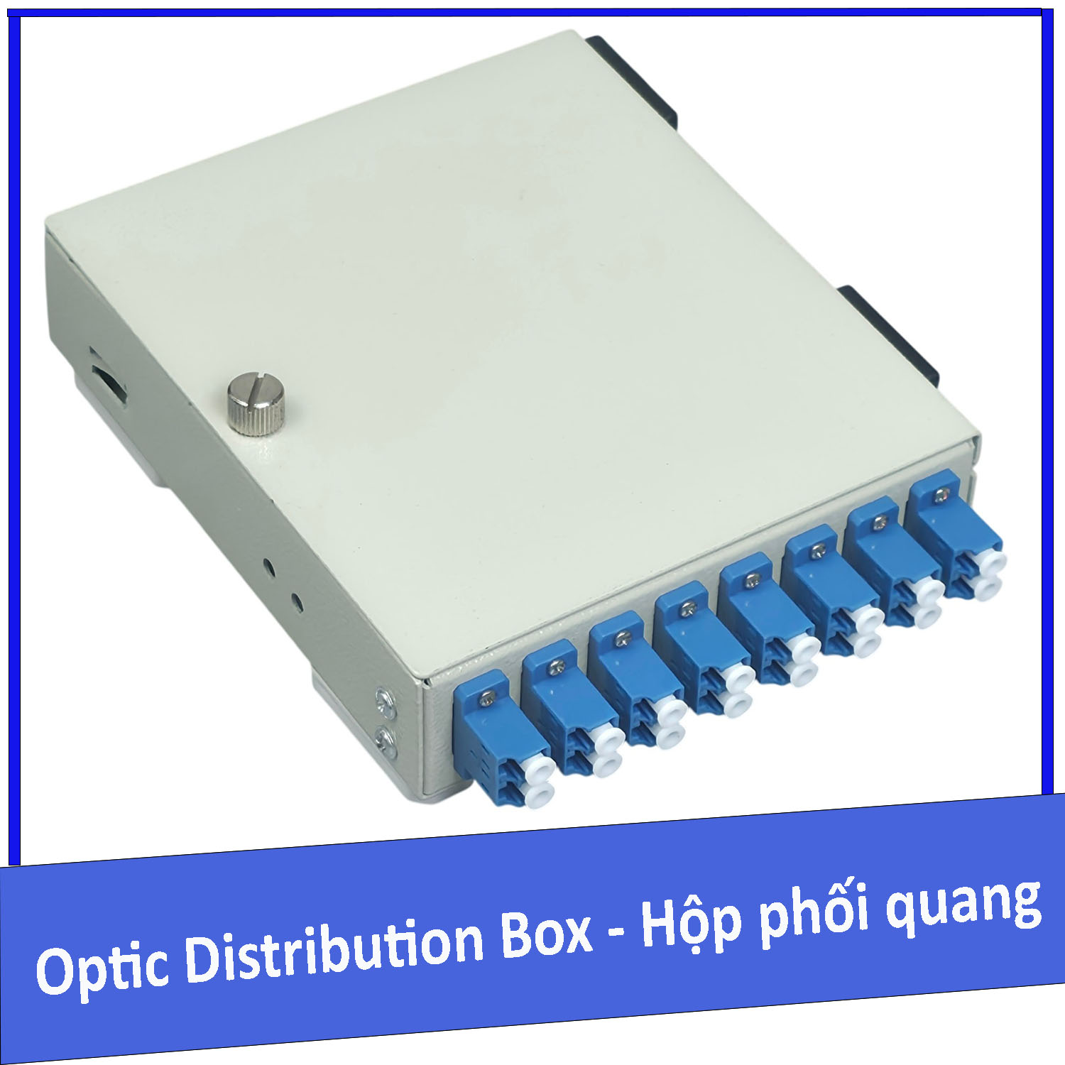 Hộp phối quang ODF 8FO gắn tường bằng thép Singlemode LC/UPC