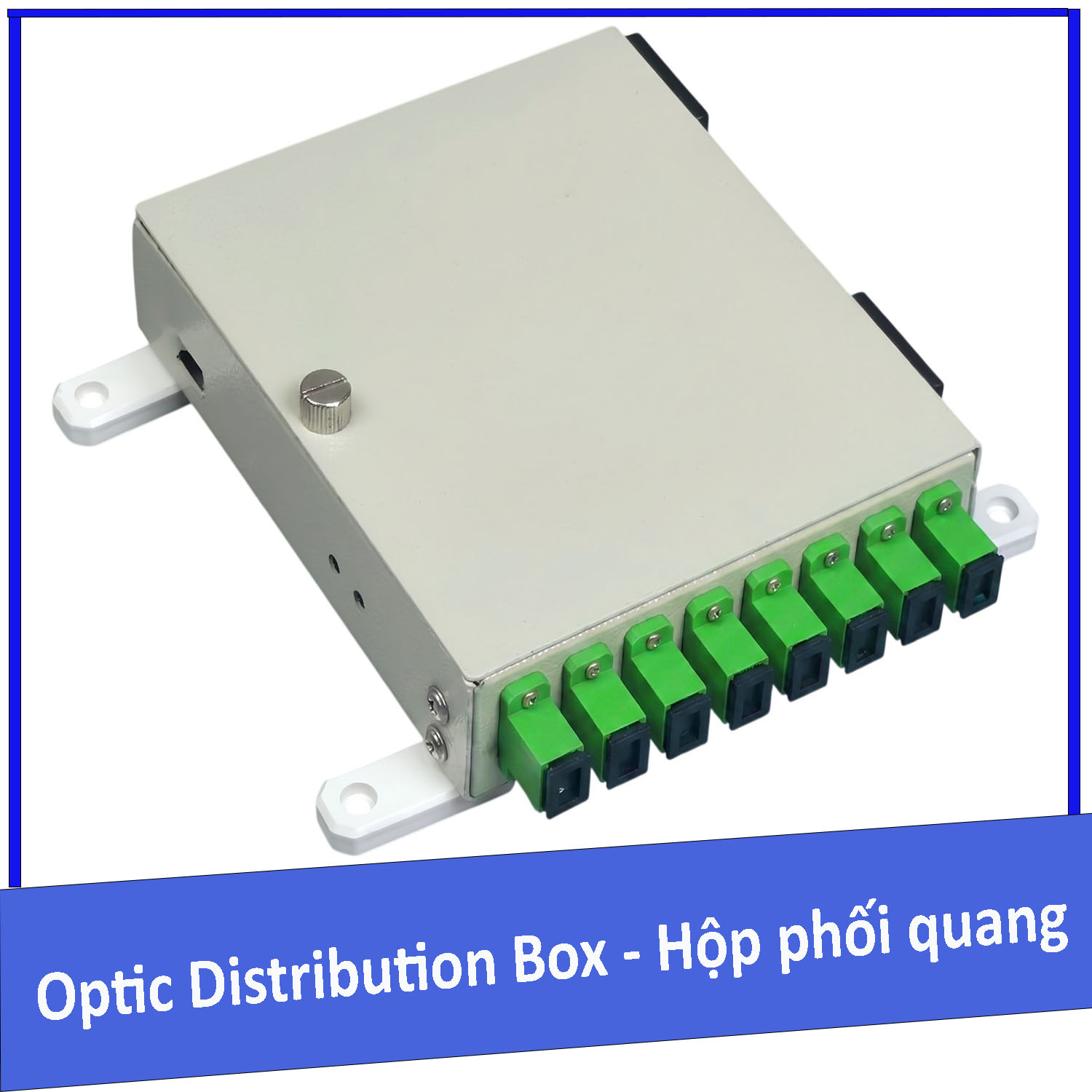 Hộp phối quang ODF 8FO gắn tường bằng thép Singlemode SC/APC ( Mini Box ODF 8FO )