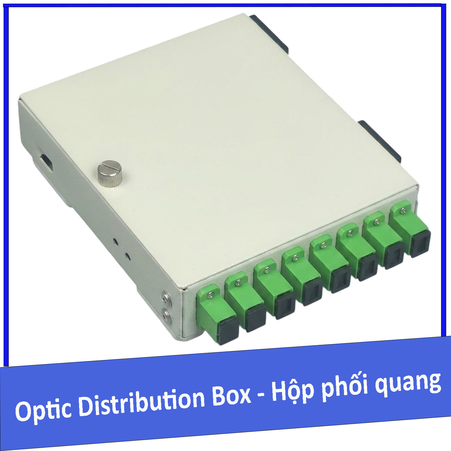 Hộp phối quang ODF 8FO gắn tường bằng thép Singlemode SC/APC ( Mini Box ODF 8FO )