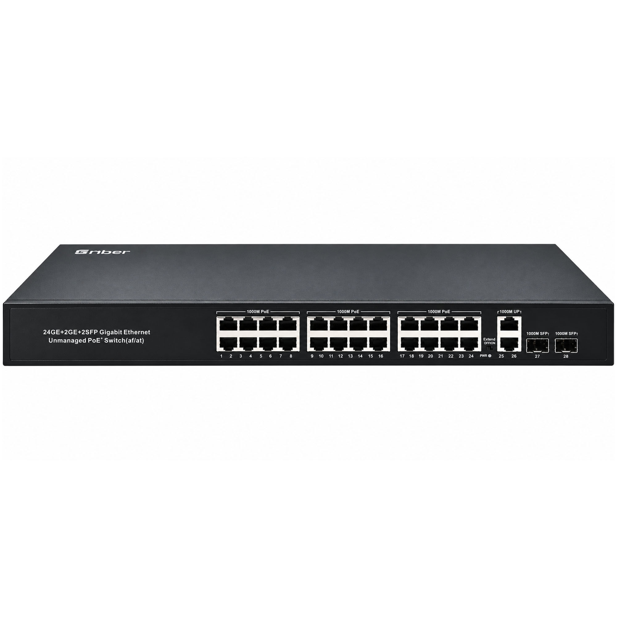 Thiết bị chuyển mạch 24 cổng POE 10/100/1000M 2 cổng Uplink RJ45 + 2 cổng SFP Model: GF-G24PS4-2G2F
